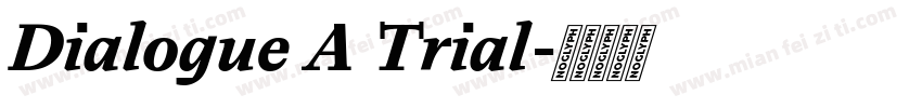 Dialogue A Trial字体转换